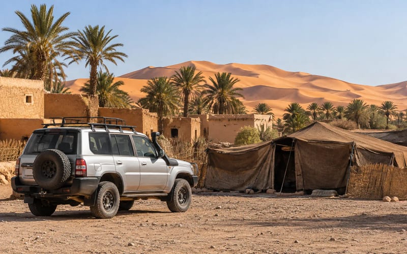 ג'יפ 4x4 לנוודים ולכפר ח'למיה - הדמיה להמחשת סוג החוויה