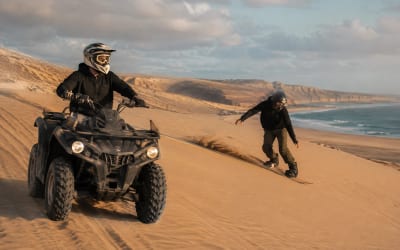 סנדבורדינג וטרקטורונים מאגאדיר או טגזוט - הדמיה להמחשת סוג החוויה