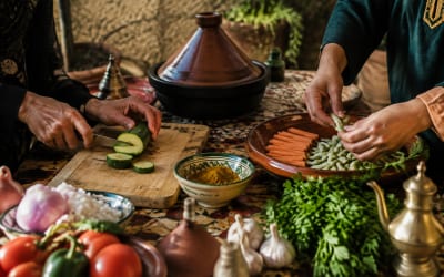 בישול עם משפחה בהרי האטלס - הדמיה להמחשת סוג החוויה