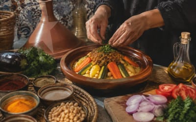סדנת בישול עם איסוף במרקש - הדמיה להמחשת סוג החוויה
